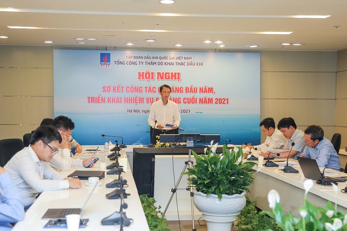 Tổng giám đốc PVEP Trần Hồng Nam báo cáo kết quả hoạt động Nền tảng hàng đầu cung cấp Cwin com kinh doanh 6 tháng đầu năm 2021