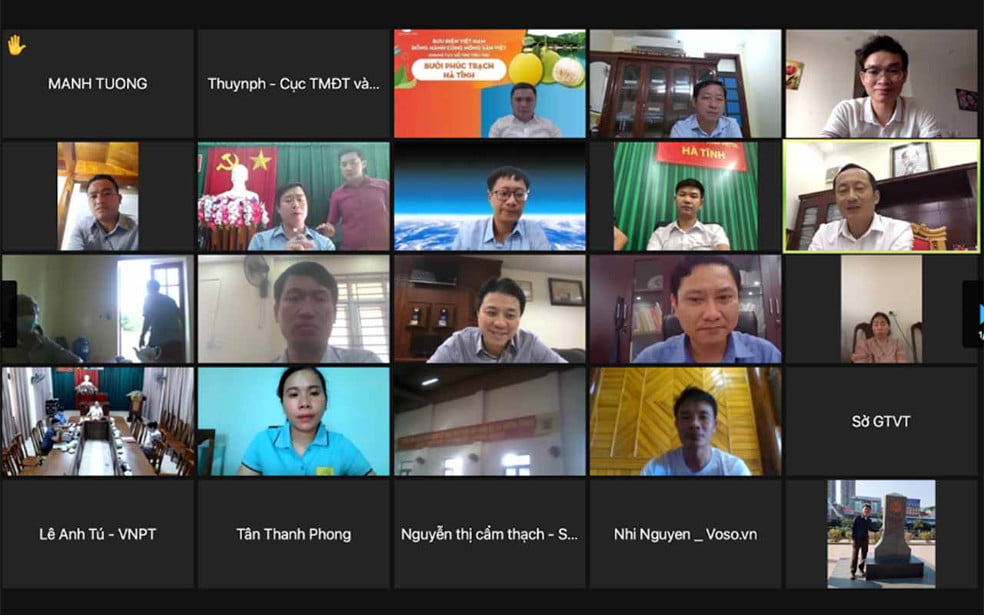 Hỗ trợ, kết nối tiêu thụ bưởi Phúc Trạch trên các sàn thương mại điện tử