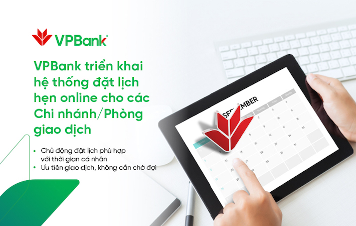 VPBank ra mắt dịch vụ Đặt lịch hẹn Online
