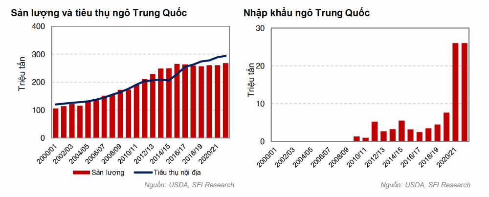 Nhập khẩu ngô của Trung Quốc
