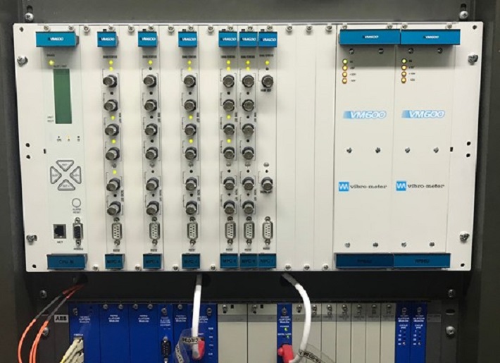 Hình thay mới hệ thống giám sát độ rung VM600