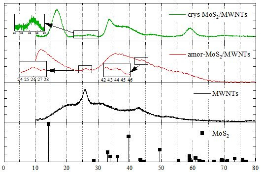 characterize-the-structure-of-mos2-mwnts