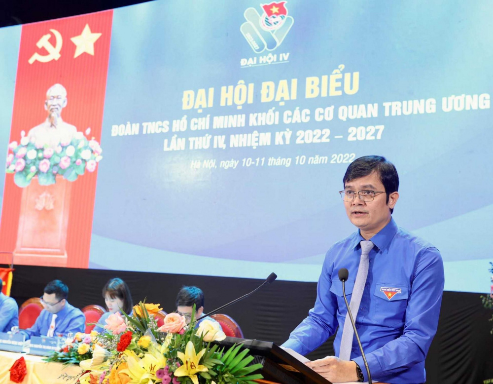 Đồng chí Bùi Quang Huy - Ủy viên dự khuyết Ban Chấp hành Trung ương Đảng, Bí thư thứ nhất Ban Chấp hành Trung ương Đoàn