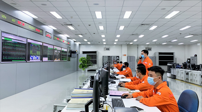 Phòng Điều khiển trung tâm Nhà máy Nhiệt điện Vĩnh Tân 2