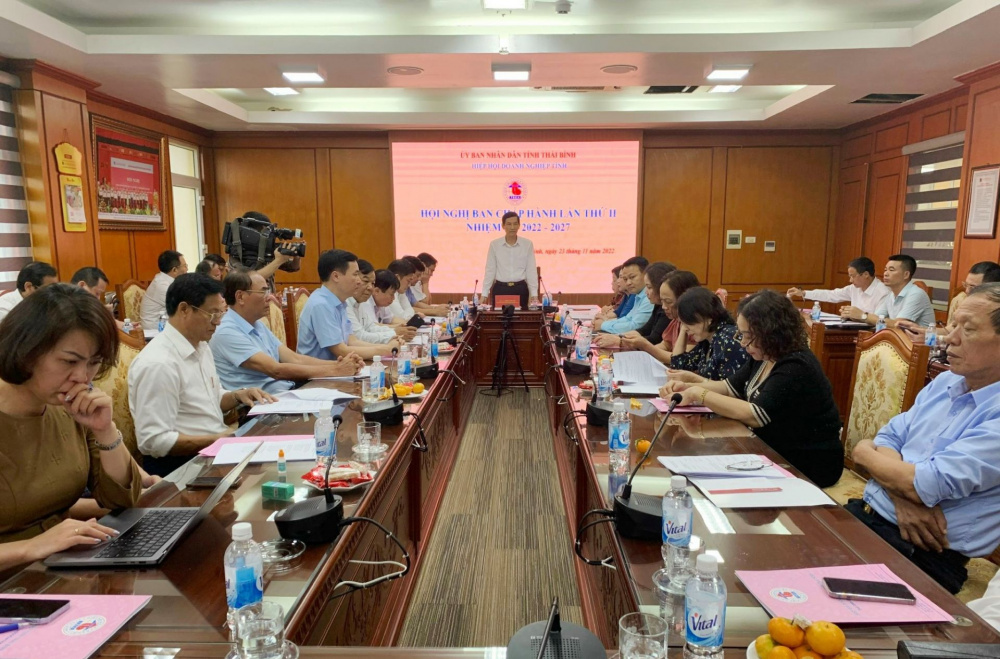Ông Đỗ Văn Vẻ, Chủ tịch Hiệp hội Cwin800 tỷ lệ kèo World Cup 2026 tỉnh Thái Bình phát biểu tại Hội nghị