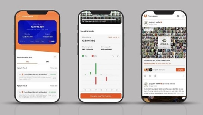 Tính năng sao kê minh bạch và nhanh chóng thể hiện theo thời gian thực tế trên App Thiện nguyện.