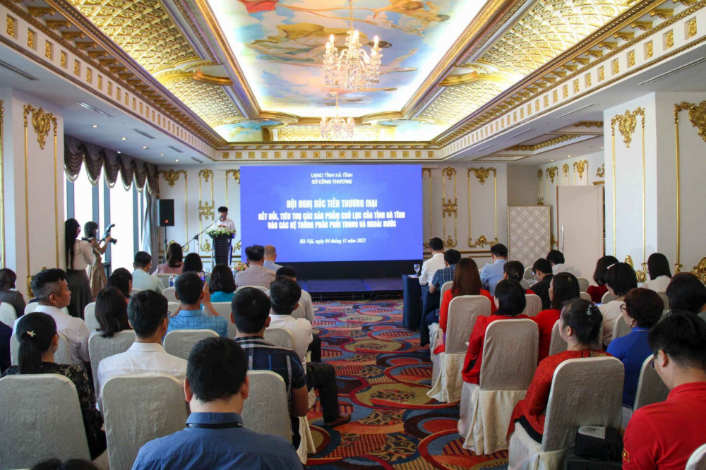 Hội nghị xúc tiến thương mại kết nối, tiêu thụ các sản phẩm chủ lực của tỉnh Hà Tĩnh vào các hệ thống phân phối trong và ngoài nước