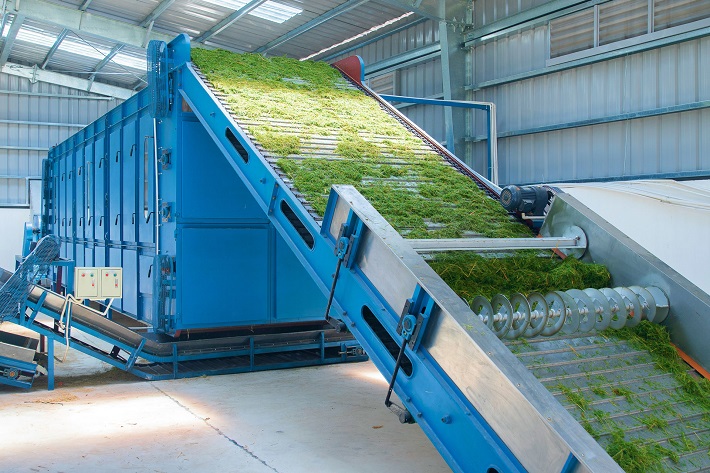 Hệ thống sấy cỏ sử dụng khí mê-tan được xử lý qua Biogas giúp  trang trại Vinamilk tiết kiệm được nhiều chi phí điện năng khi vận hành.