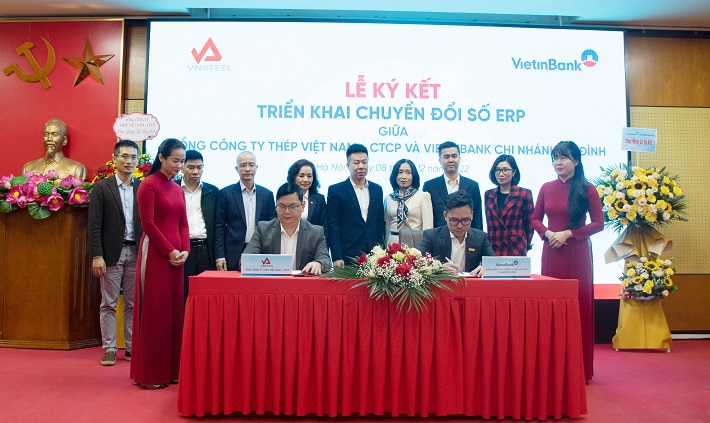 Lễ Ký kết hợp tác giữa VietinBank Ba Đình và Tổng Công ty Thép Việt Nam - CTCP