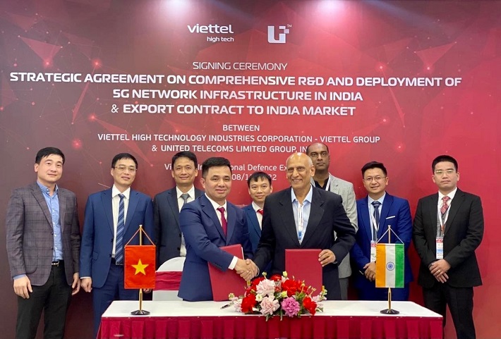 Lãnh đạo Viettel High Tech và UTL Group ký kết thỏa thuận hợp tác