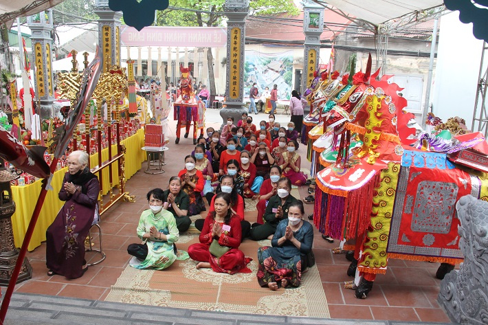 Nghi thức cúng tế rước Thành Hoàng Làng về nơi thờ cúng mới