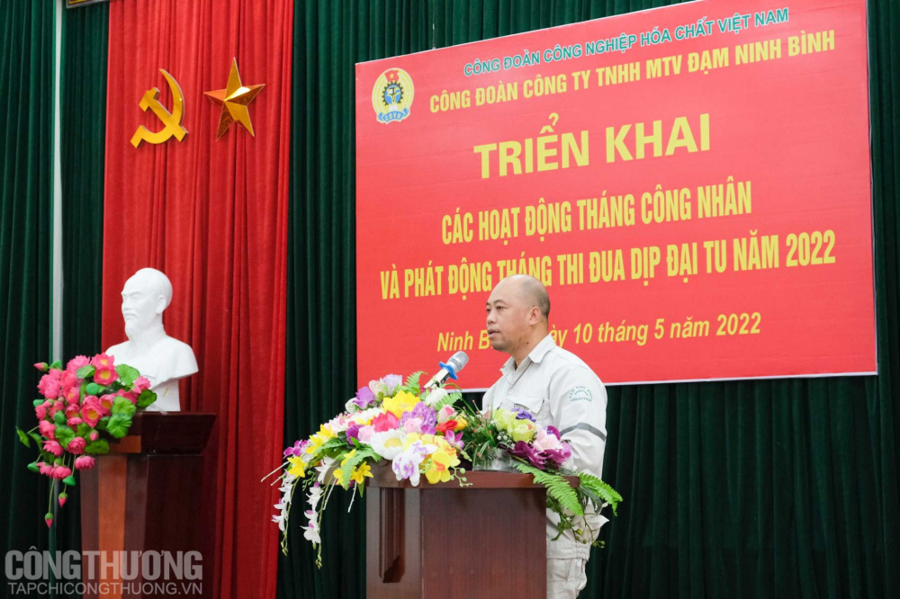 Ông Nguyễn Trọng Kiên - Chủ tịch Công đoàn Bộ phận Xưởng Sửa chữa