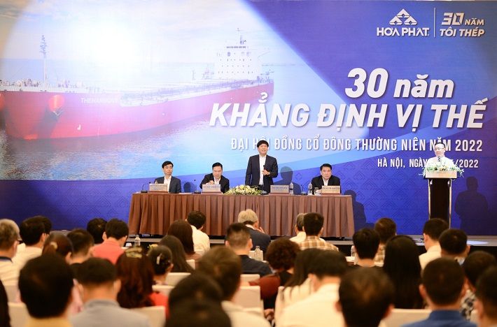 Giá thép tăng mạnh trong năm 2021 mang đến doanh thu, lợi nhuận kỷ lục cho Hòa Phát