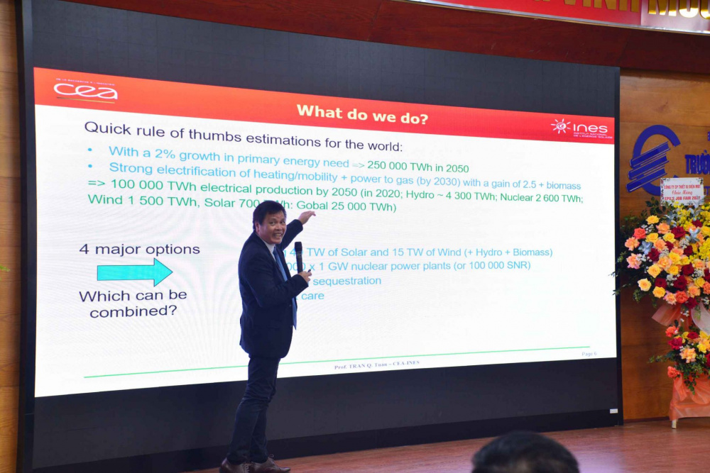 GS.TSKH Trần Quốc Tuấn - Đại học Quốc gia Khoa học và Công nghệ Hạt nhân (INSTN), Đại học Paris Saclay, Giám đốc nghiên cứu CEA Liten-INES chia sẻ về “Chuyển dịch năng lượng: Đào tạo và nghiên cứu ở Pháp và trên thế giới”