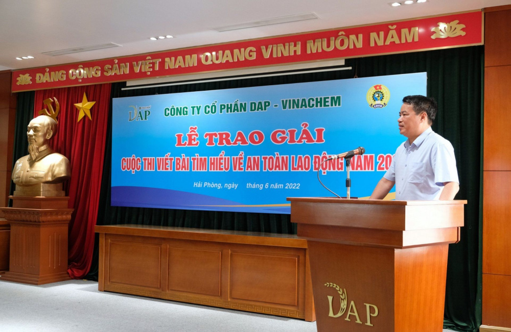 DAP trao giải cuộc thi tìm hiểu về ATVSLĐ