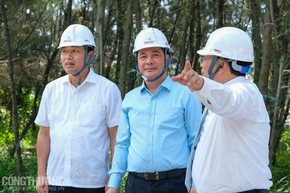 Bộ trưởng Nguyễn Hồng Diên và đại diện lãnh đạo Thành phố Hải Phòng, lãnh đạo GENCO2 trồng cây tại Nhà máy