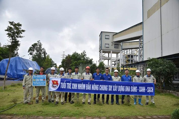 Hoạt động của Phân xưởng Nung Hydrat thuộc nhà máy alumin 