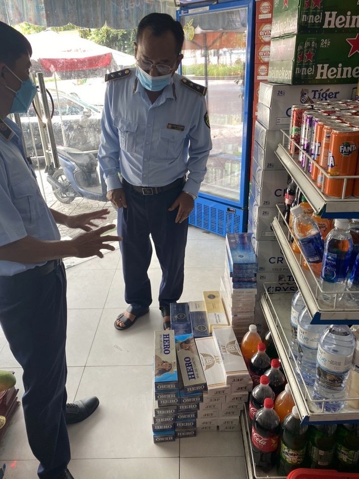 Số thuốc lá điếu nhập lậu đã được quản lý thị trường tỉnh Kiên Giang thu giữ và xử lý 