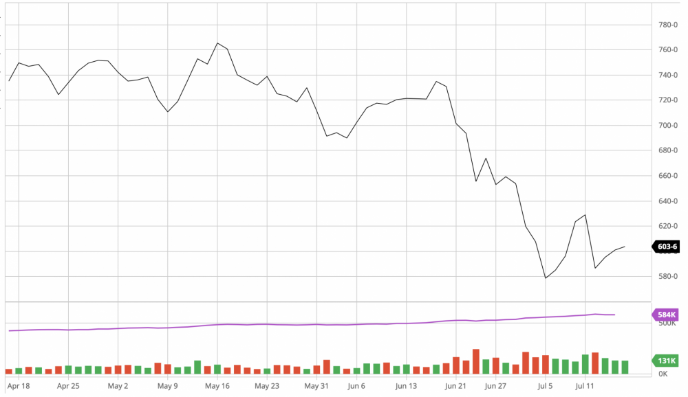 Giá ngô trên sàn CBOT