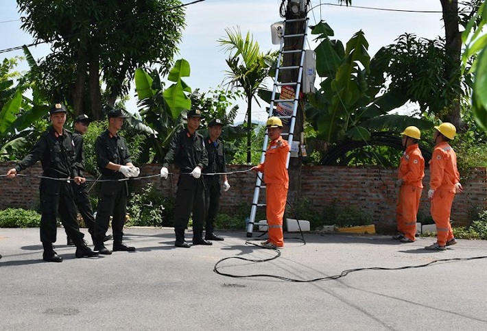 Công trình được 3 đơn vị đoàn phối hợp với trên 40 đoàn viên tham gia