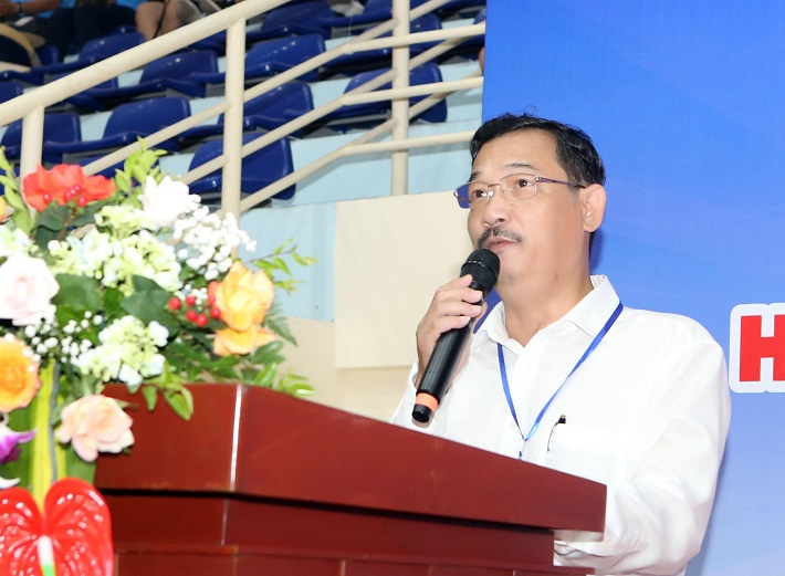 trưởng ban chỉ đạo phát biểu khai mạc