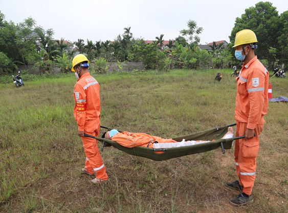Điện lực Vĩnh Phúc diễn tập