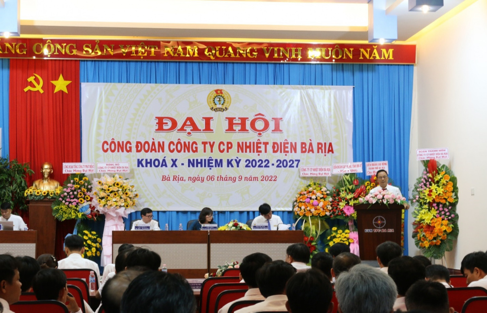 Toàn cảnh Đại hội Công đoàn EVNTPC BARIA nhiệm kỳ 2022-2027