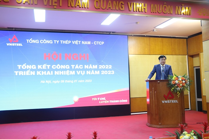 Đồng chí Lê Thanh Tuấn – Chủ tịch HĐQT Tổng công ty phát biểu chỉ đạo tại Hội nghị