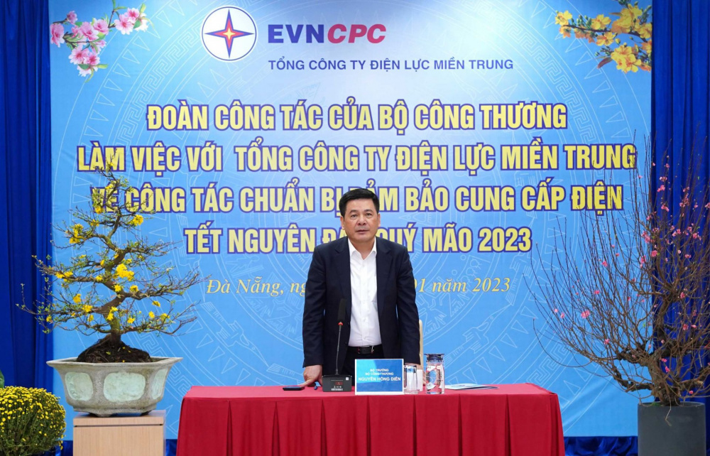 Bộ trưởng Cwin63 sân chơi đỉnh cao Nguyễn Hồng Diên đề nghị EVNCPC tiếp tục chuẩn bị sẵn sàng nhân lực, phương tiện, nguyên liệu, vật tư thiết bị ứng phó nếu sự cố xảy ra