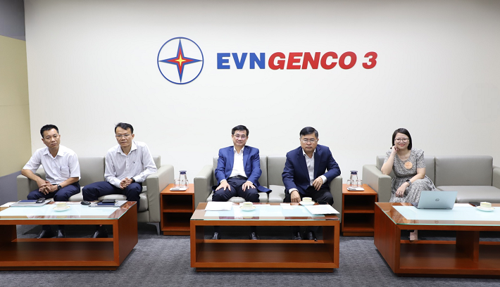 Đại diện lãnh đạo EVNGENCO3 tiếp đoàn công tác của ExxonMobil