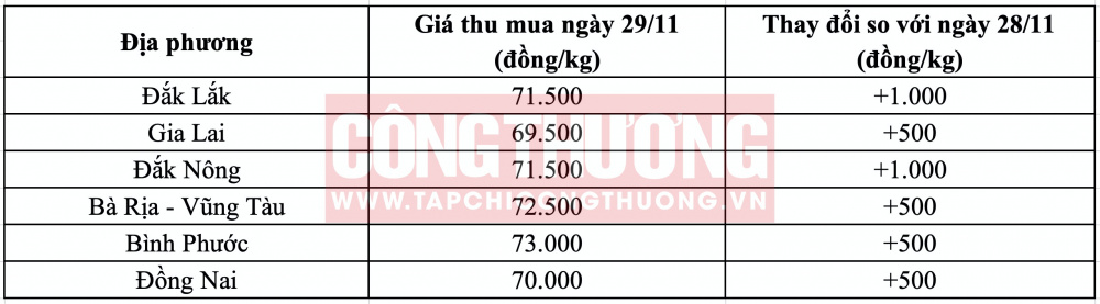 Giá tiêu hôm nay