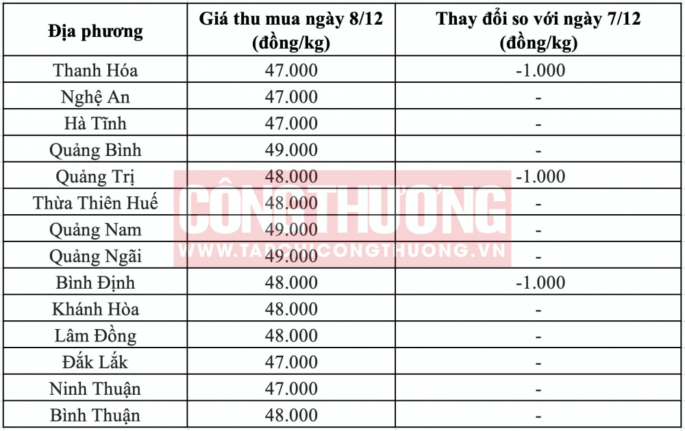 Giá heo hơi hôm nay tại miền Trung
