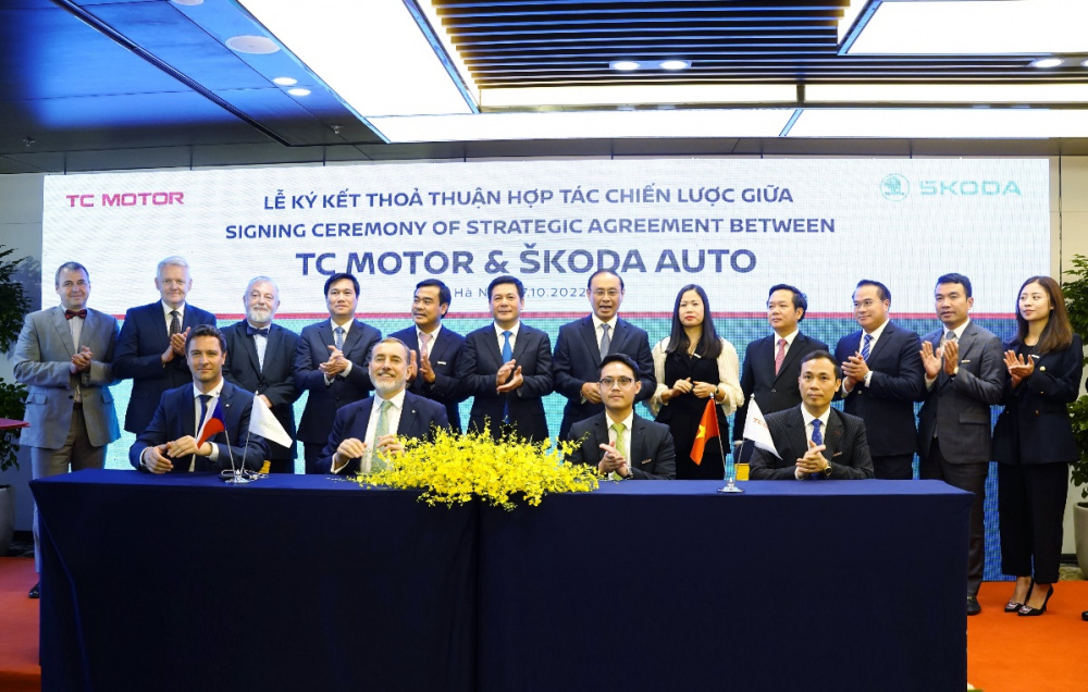 Lễ ký kết thỏa thuận hợp tác chiến lược giữa Thành Công Motor (TC Motor) và Škoda Auto