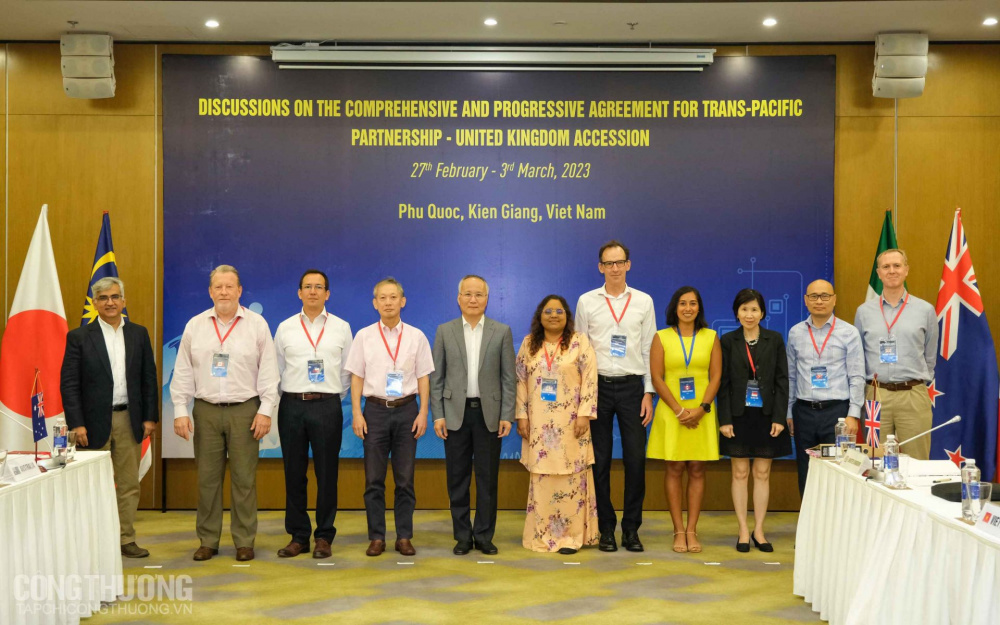 Sáng nay (27/2/2023), Lễ khai mạc phiên đàm phán về việc Vương quốc Anh gia nhập Hiệp định Đối tác Toàn diện và Tiến bộ xuyên Thái Bình Dương (CPTPP) đã chính thức diễn ra tại Phú Quốc (Kiên Giang, Việt Nam).