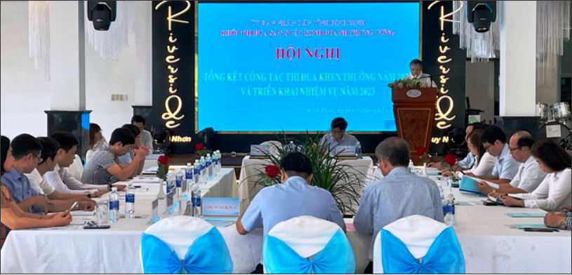 Hội nghị tổng kết công tác thi đua khen thưởng của Khối thi đua SXKD Trung ương đóng trên địa bàn tỉnh Bình Định năm 2023