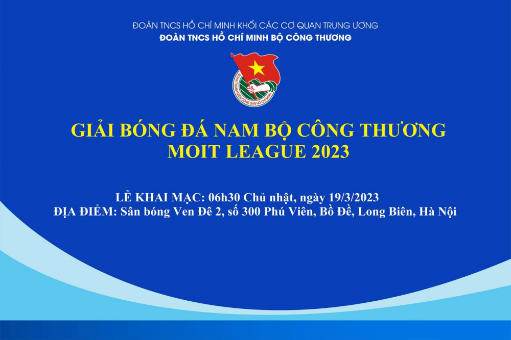 Giải bóng đá nam Cwin63 sân chơi đỉnh cao - MOIT LEAGUE 2023 sẽ khai mạc từ 19/3/2023