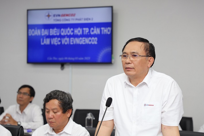 ông Trần Phú Thái phát biểu tại buổi làm việc