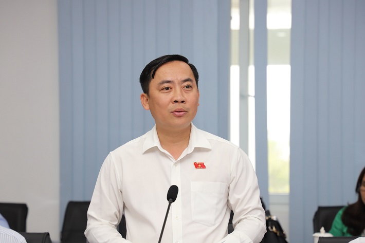 Ông Đào Chí Nghĩa phát biểu tại buổi làm việc