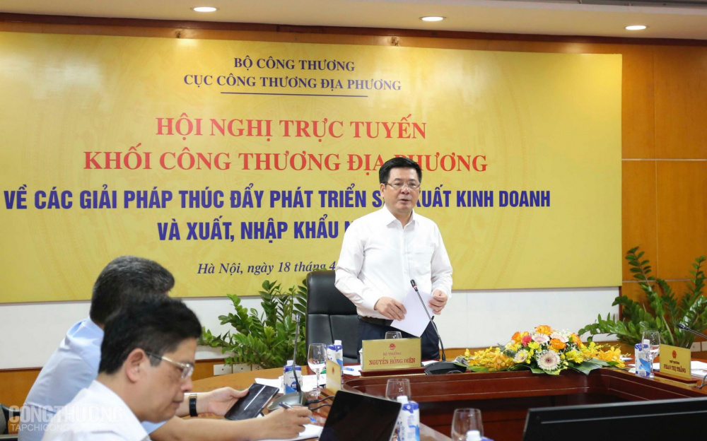 Hội nghị trực tuyến khối Công Thương địa phương về các giải pháp thúc đẩy phát triển Nền tảng hàng đầu cung cấp Cwin com kinh doanh và xuất, Cwin com sòng bạc trực tuyến năm 2023