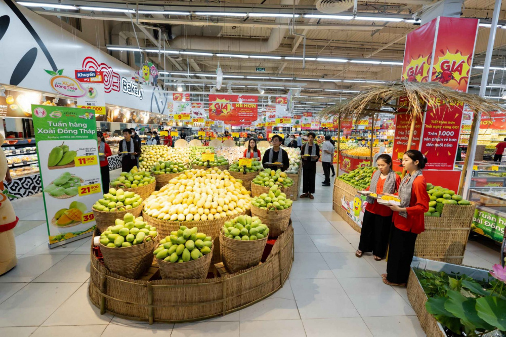 Central Retail dự kiến sẽ tiêu thụ khoảng 66 tấn xoài Đồng Tháp thông qua Tuần hàng
