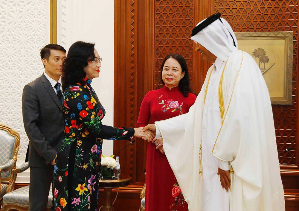 Thứ trưởng Phan Thị Thắng tháp tùng Phó Chủ tịch nước Võ Thị Ánh Xuân thăm và làm việc tại UAE và Qatar