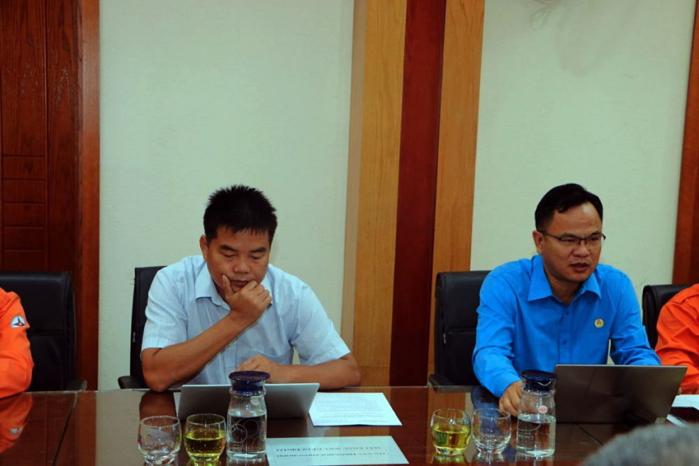 ông Bùi Văn Thắng phát biểu tại buổi làm viẹc