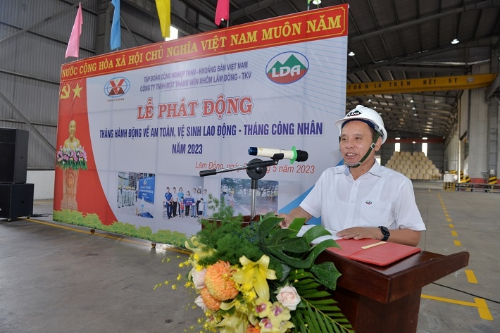Đ/c Tường Thế Hà - PGĐ Công ty, Trưởng ban chỉ đạo Tháng hành động - Triển khai các nội dung phát động trong tháng hành động năm 2023