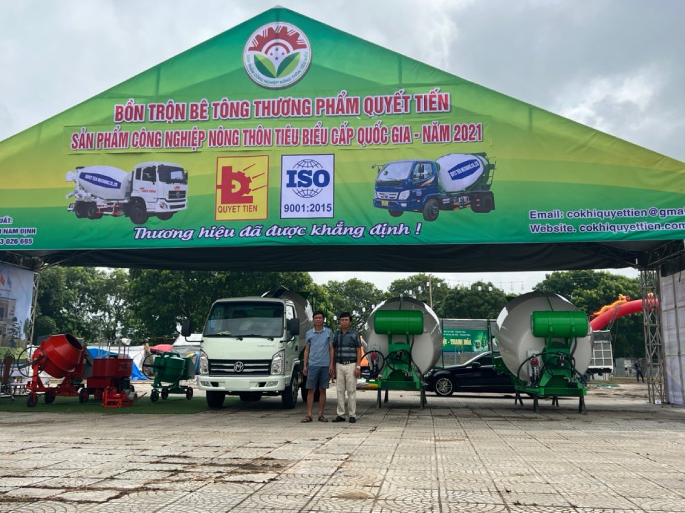 máy trộn bê tông của Cơ khí Quyêt Tiến