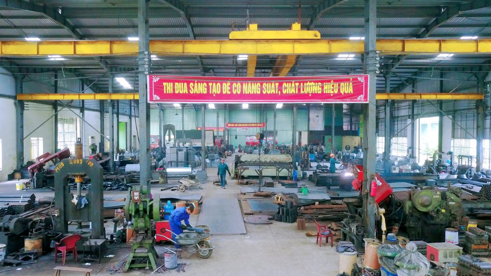 máy trộn bê tông cơ khí Quyết Tiến
