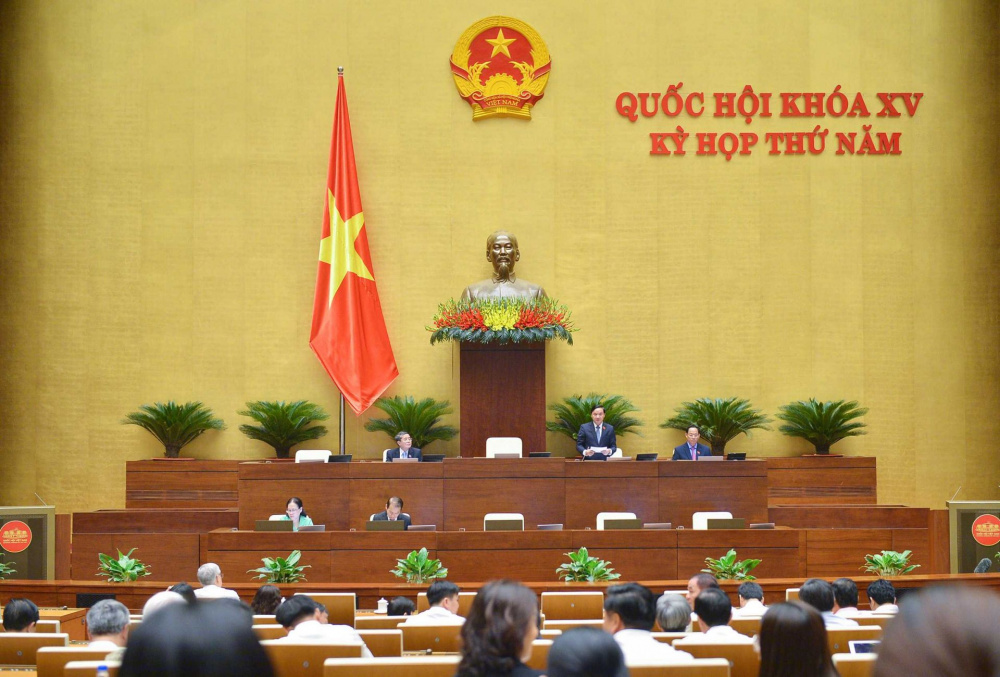 Toàn cảnh phiên họp sáng 2/6 trong kỳ họp thứ 5, Quốc hội khóa XV