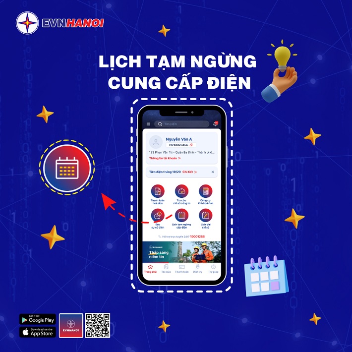 app EVNHANOI