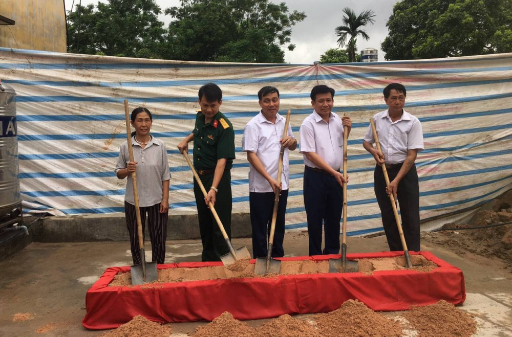 hình ảnh khởi công nhà Đại đoàn kết