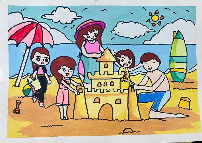 Tác phẩm đạt giải nhất -  Kì nghỉ hè vui vẻ