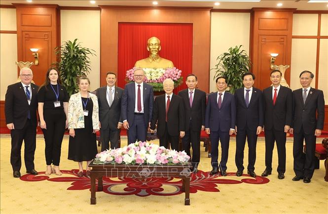 Tổng Bí thư Nguyễn Phú Trọng và Thủ tướng Australia AnthonyAlbanese